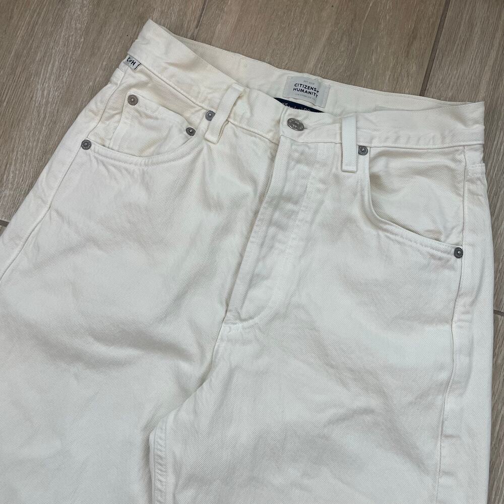 Citizens of Humanity Gaucho Jeans 24 Marzipan High Rise Wide Leg Crop USA - Picture 12 of 15